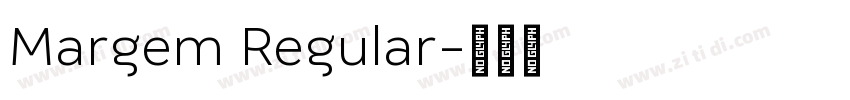 Margem Regular字体转换